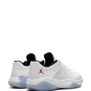 Jordan Men's White and Red Sneakers